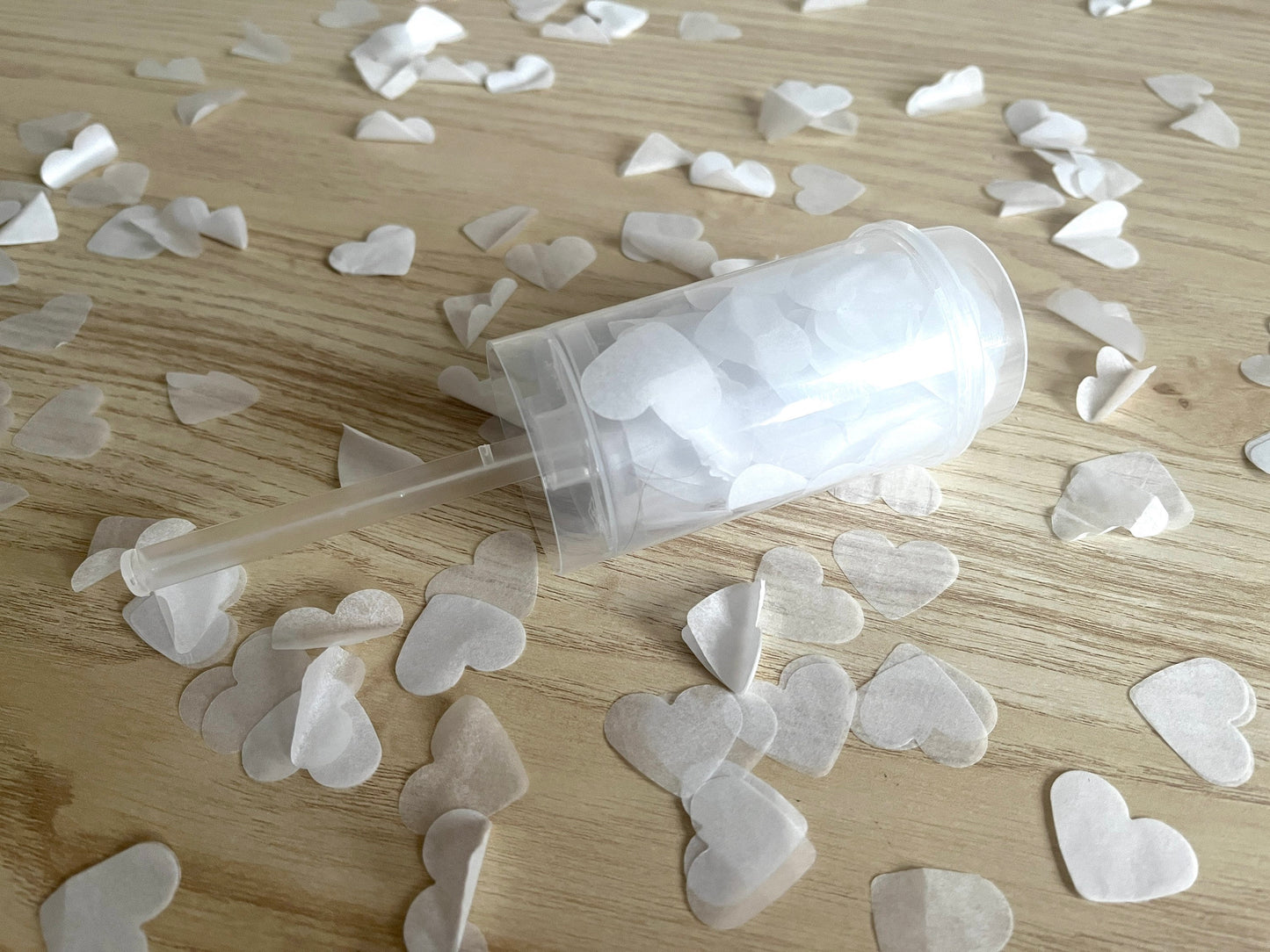 Personalised wedding confetti push up | confetti popper