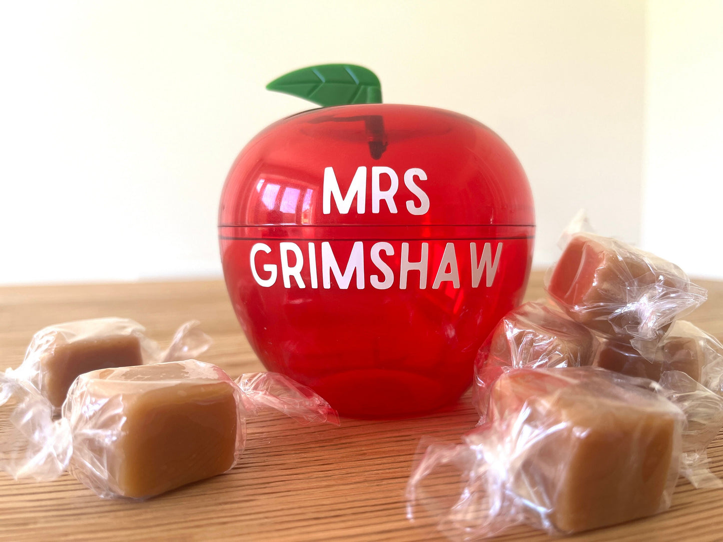 Teacher Fillable Apple Gift with fudge | Thank you teacher | personalised apple | teacher appreciation gift | thank you teacher gift