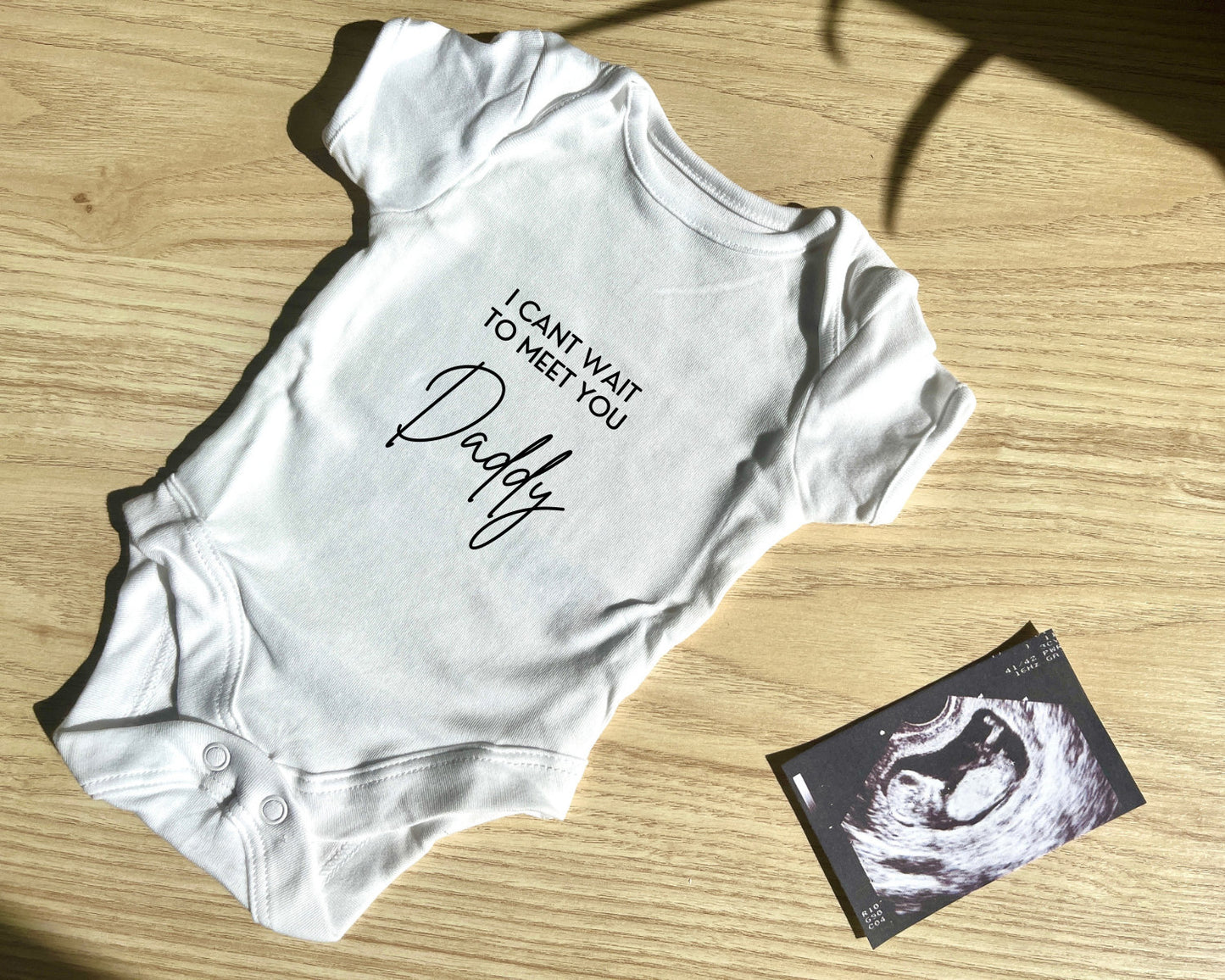 I can't wait to meet you | Baby announcement onesie | Personalised Baby Onesie | Newborn Onesie Personalised | Pregnancy announcement