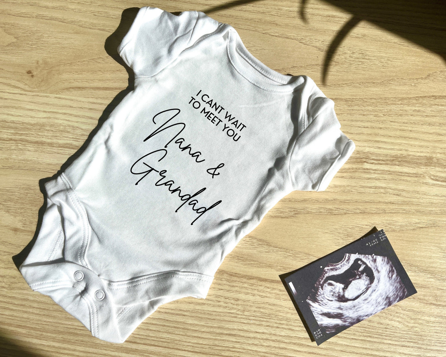 I can't wait to meet you | Baby announcement onesie | Personalised Baby Onesie | Newborn Onesie Personalised | Pregnancy announcement
