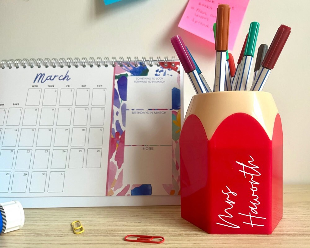 Teacher Pencil Pot | Thank you teacher | personalised pencil pot | teacher appreciation gift | thank you teacher gift | teacher gift