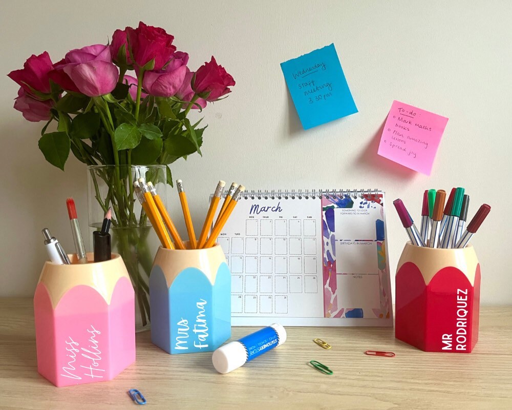 Teacher Pencil Pot | Thank you teacher | personalised pencil pot | teacher appreciation gift | thank you teacher gift | teacher gift