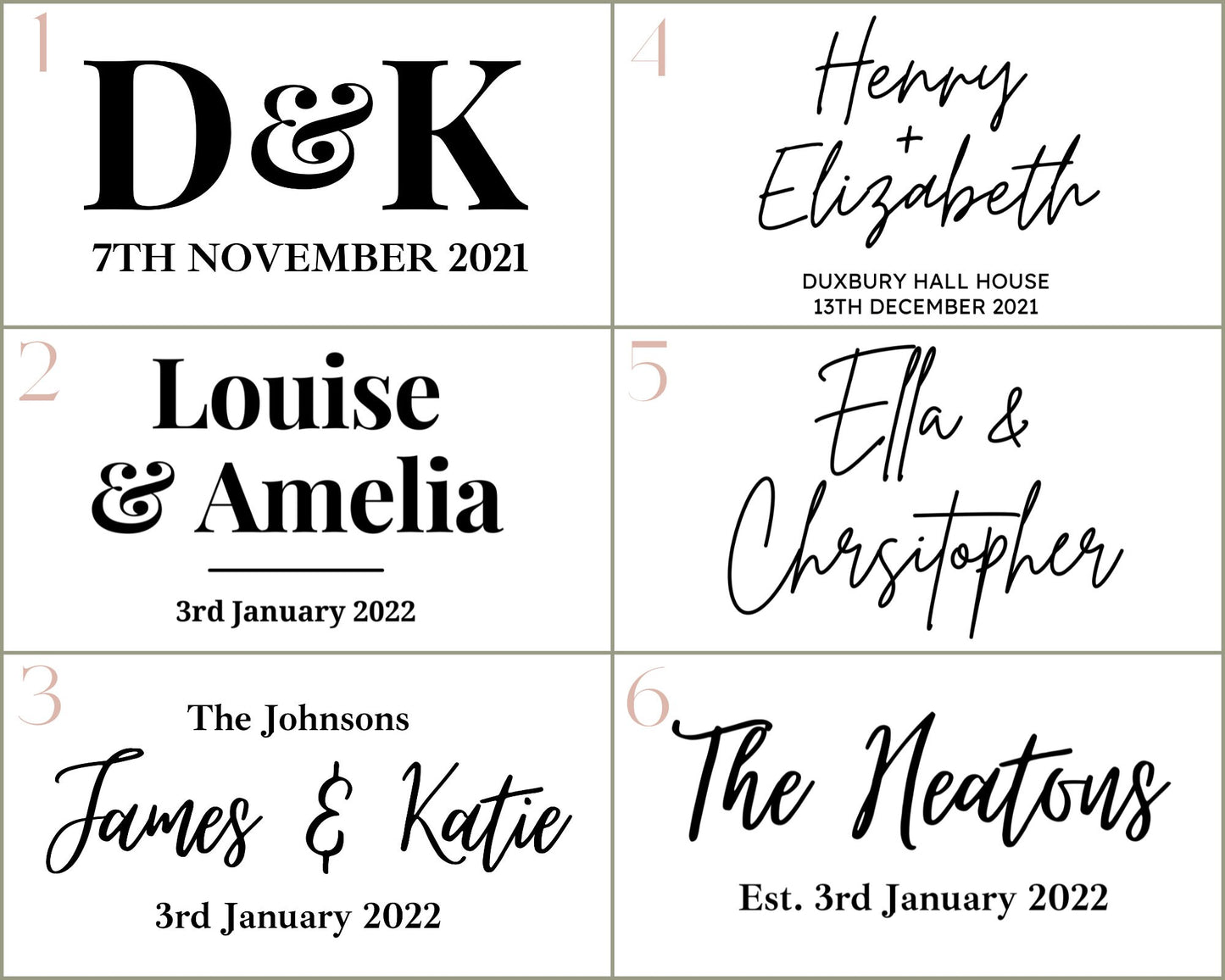 Personalised Wedding Guest Book Simple elegant design wedding Keepsake Modern Wedding Guest Book Landscape Foil Chrome Metallic Hardcover