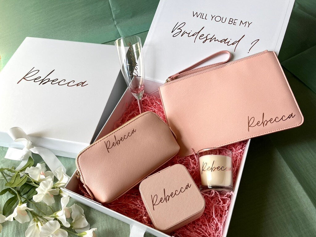 Bridesmaid Proposal Box Personalised Filled Bridesmaid Thank You Bridesmaid Gift Box Bridesmaid Gifts Maid of Honour Gift Box Wedding Party